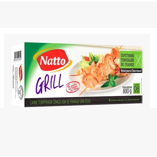 Caixa de Espetinho de Frango Congelado Natto